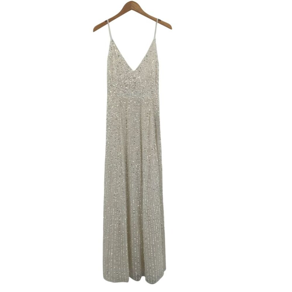 Asos Design Josie Embellished Cami Maxi Wedding Dress White 8